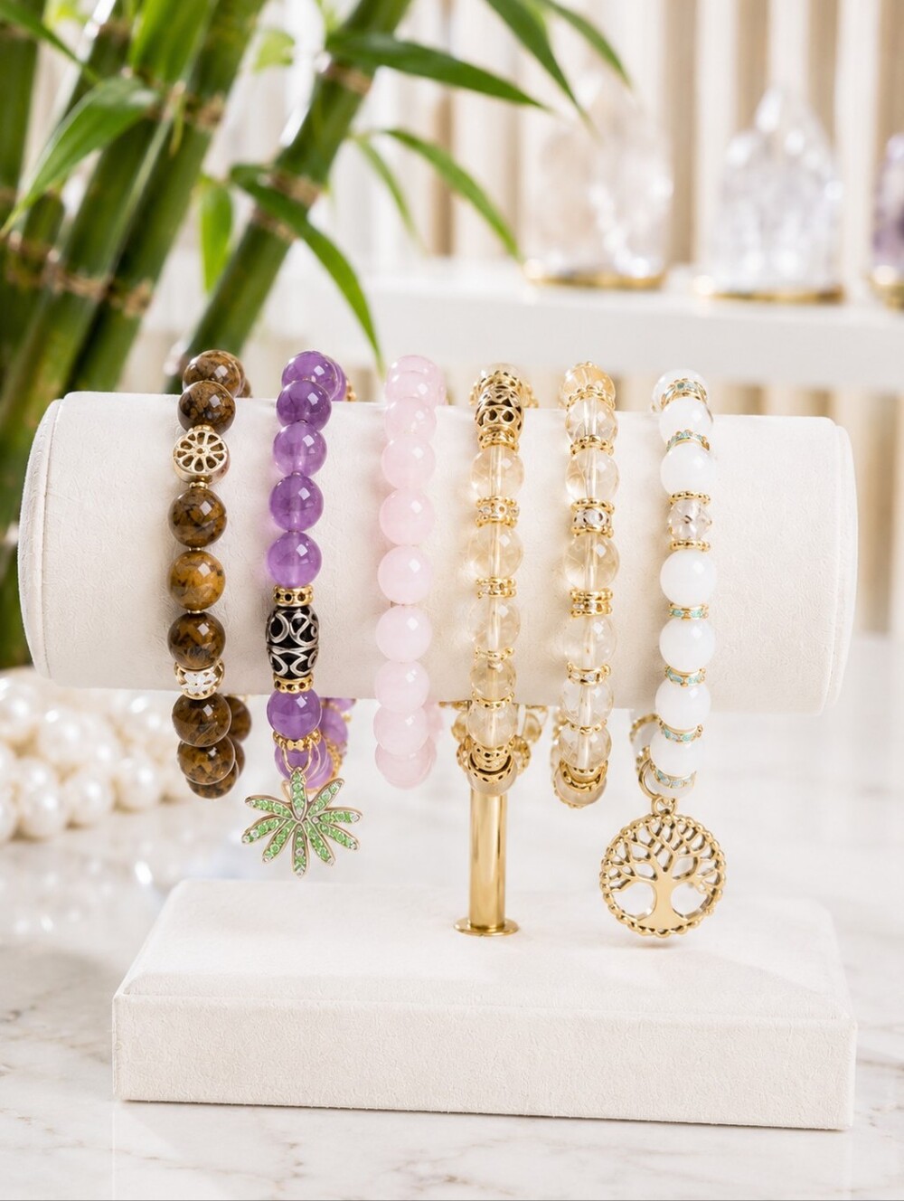 🔎 MYSTERY GEMSTONE BRACELET (Elasticized Stretch) Genuine Gemstone